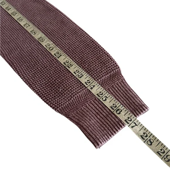Faherty Sunwashed Plum Wine Crewneck Sweater Size Med